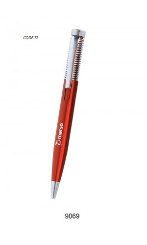 sp metal ball pen with colour red